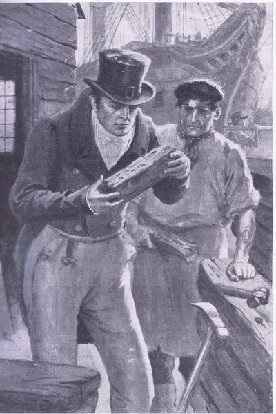 Brunel Sees a Piece of Ship